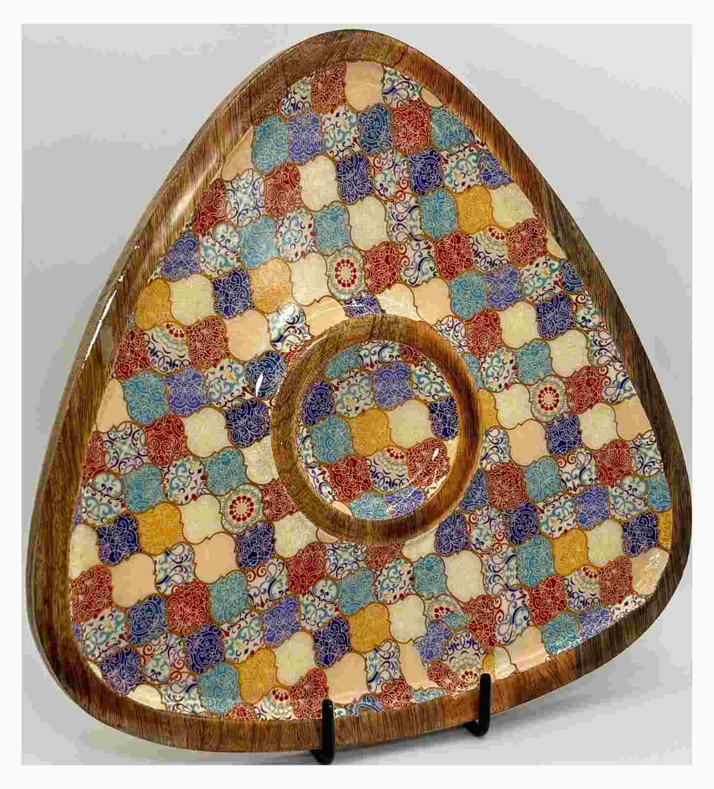 Rangrez Mosaic Chip & Dip Platter