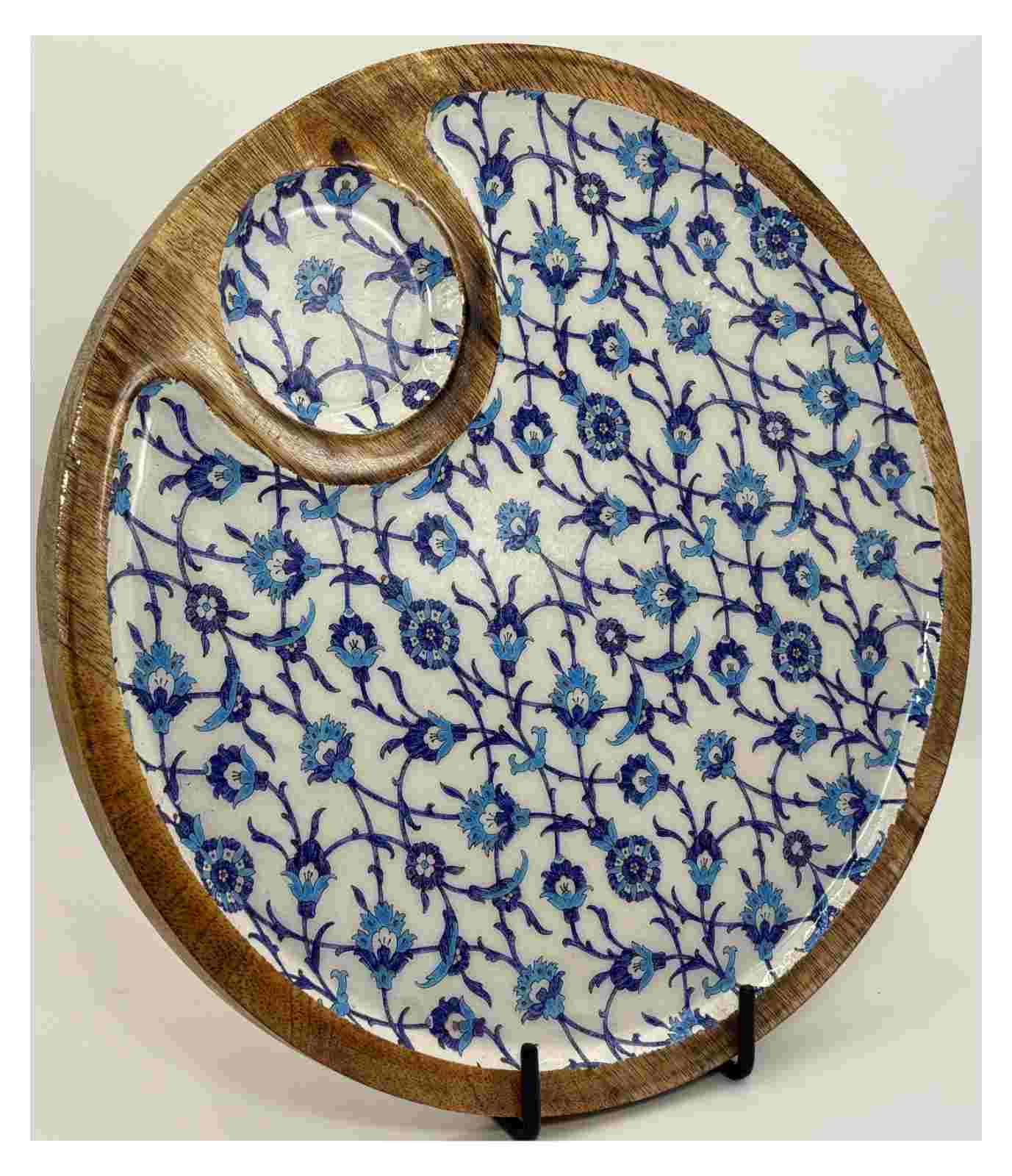 Blue Garden Chip & Dip Platter